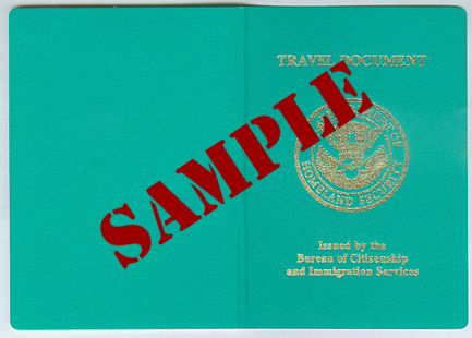 Example Re-entry Permit: Cover